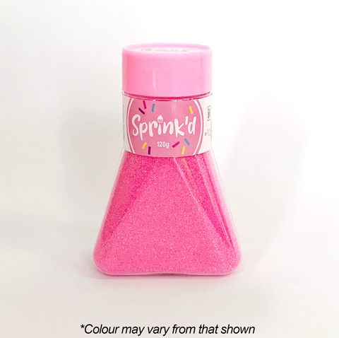 SPRINK'D | SANDING SUGAR | PASTEL PINK | 120G