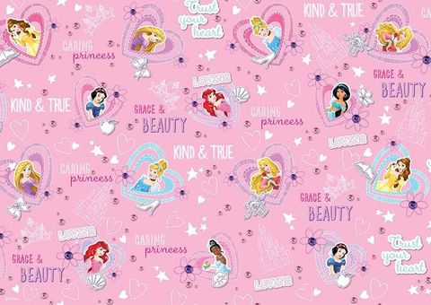 DISNEY PRINCESS - PATTERN SHEET A4 EDIBLE IMAGE