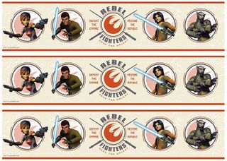 STAR WARS - REBELS CAKE STRIPS A4 EDIBLE IMAGE