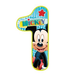 DISNEY MICKEY MOUSE NUMBER 1 | EDIBLE IMAGE