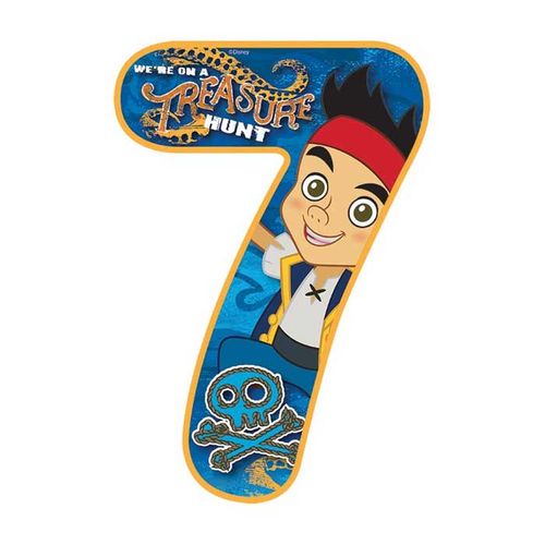 DISNEY JAKE AND THE NEVER LAND PIRATES NUMBER 7 | EDIBLE IMAGE