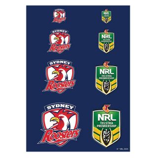 NRL SYDNEY ROOSTERS A4 LOGO SHEET | EDIBLE IMAGE