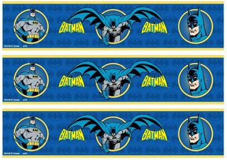 BATMAN CAKE STRIPS A4 EDIBLE IMAGE
