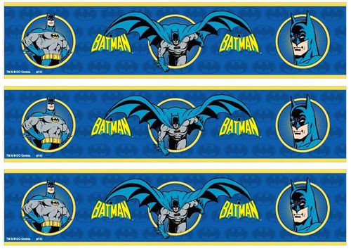 BATMAN CAKE STRIPS A4 EDIBLE IMAGE