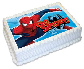 SPIDERMAN -  A4 EDIBLE ICING IMAGE - 29.7CM X 21CM (APPROX.)