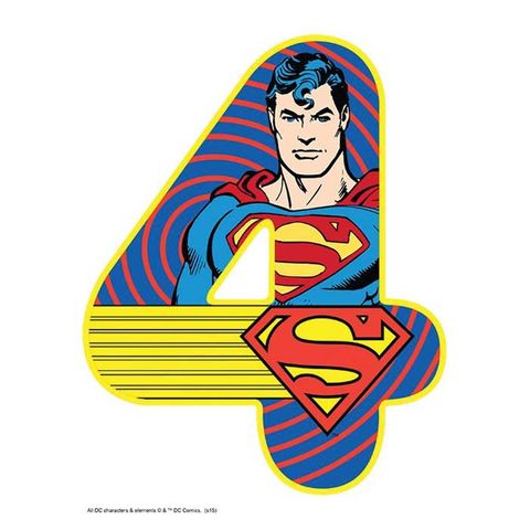 SUPERMAN NUMBER 4 | EDIBLE IMAGE