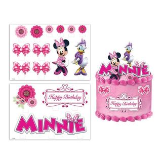 DISNEY MINNIE MOUSE CAKE TOPPER SCENE | EDIBLE IMAGE