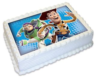TOY STORY - BUZZ AND WOODY - A4 EDIBLE ICING IMAGE - 29.7CM X 21CM (APPROX.)
