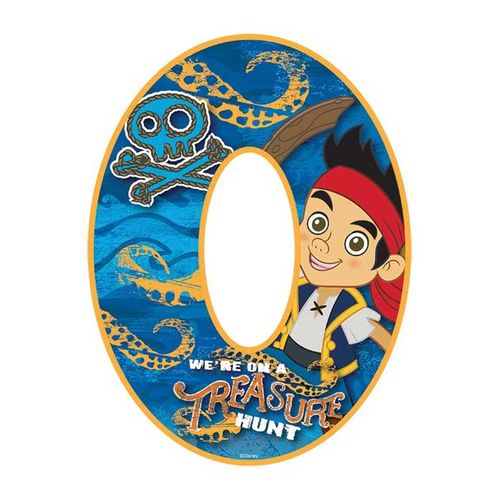 DISNEY JAKE AND THE NEVER LAND PIRATES NUMBER 0 | EDIBLE IMAGE