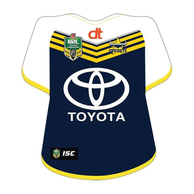NRL NORTH QUEENSLAND COWBOYS JERSEY EDIBLE IMAGE