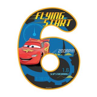 DISNEY CARS NUMBER 6 | EDIBLE IMAGE