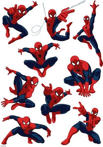 SPIDERMAN CHARACTER SHEET A4 EDIBLE IMAGE