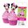 MINNIE MOUSE EDIBLE WAFER CUPCAKE TOPPERS - 16 PIECE PACK
