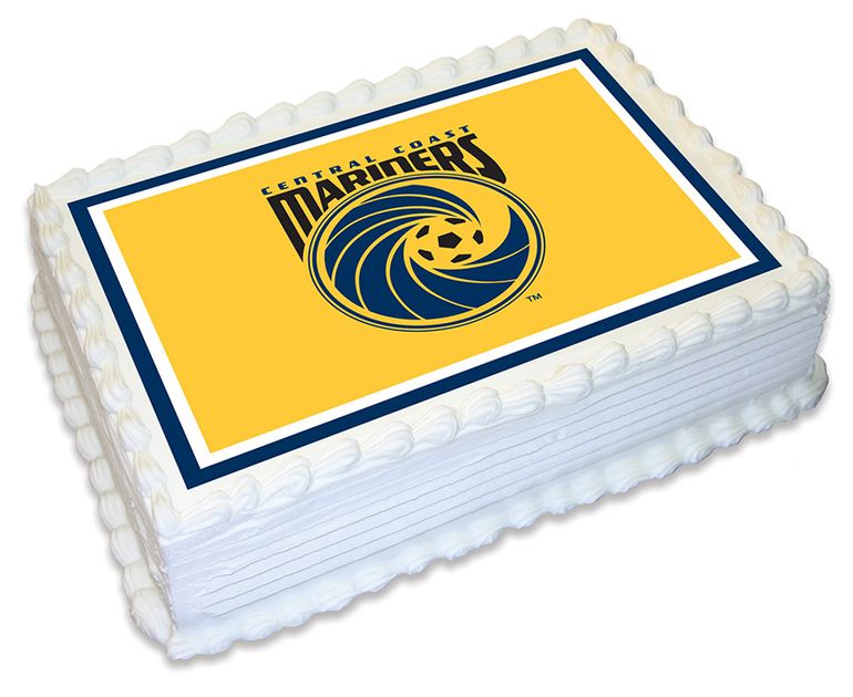 A-LEAGUE - CENTRAL COAST MARINERS - A4 EDIBLE ICING IMAGE - 29.7CM X ...