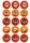 THE INCREDIBLES 2 INCH/5CM CUPCAKE IMAGE SHEET - 15 PER SHEET