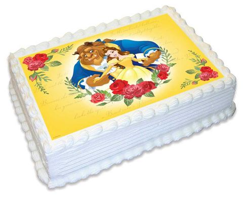 DISNEY BEAUTY AND THE BEAST A4 EDIBLE IMAGE | EDIBLE IMAGE