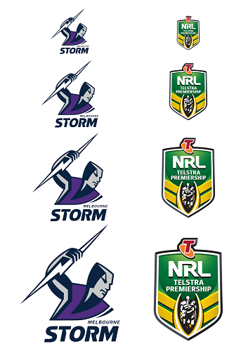 NRL MELBOURNE STORM A4 LOGO SHEET | EDIBLE IMAGE