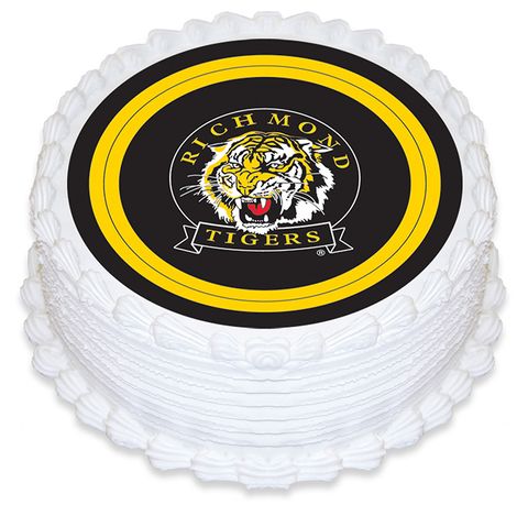 AFL RICHMOND ROUND EDIBLE ICING IMAGE - 6.3 INCH / 16CM