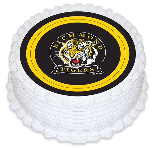 AFL RICHMOND ROUND EDIBLE ICING IMAGE - 6.3 INCH / 16CM
