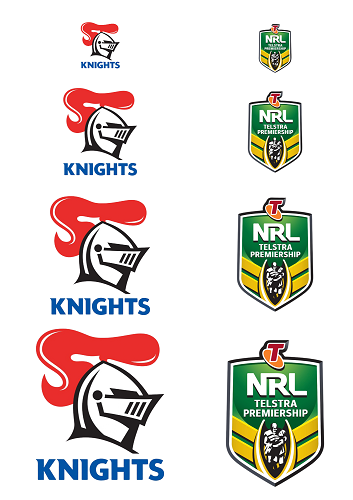 NRL NEWCASTLE KNIGHTS A4 LOGO SHEET | EDIBLE IMAGE