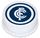 AFL CARLTON ROUND EDIBLE ICING IMAGE - 6.3 INCH / 16CM