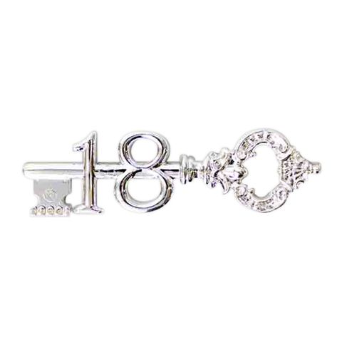 3 INCH ANTIQUE KEY 18TH SILVER(1)