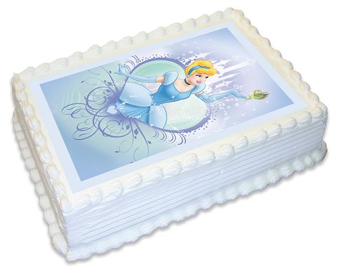 DISNEY PRINCESS - CINDERELLA -  A4 EDIBLE ICING IMAGE - 29.7CM X 21CM (APPROX.)