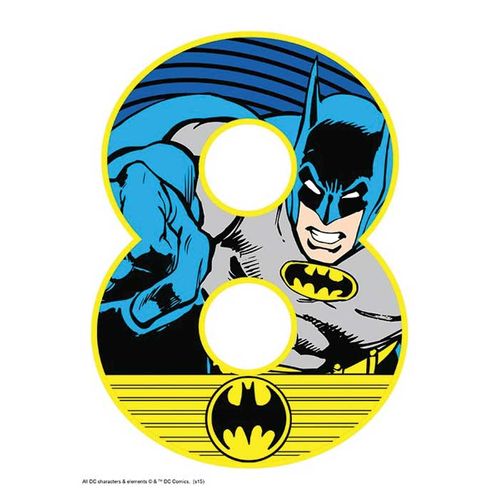 BATMAN NUMBER 8 | EDIBLE IMAGE