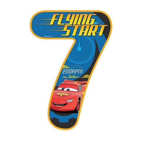 DISNEY CARS NUMBER 7 | EDIBLE IMAGE