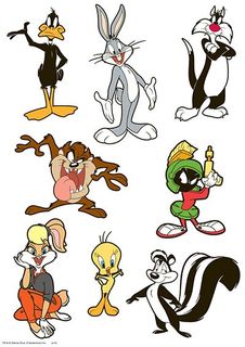 LOONEY TUNES - CHARACTER SHEET A4 EDIBLE IMAGE