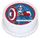 CAPTAIN AMERICA ROUND EDIBLE ICING IMAGE - 6.3 INCH / 16CM