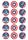 CAPTAIN AMERICA - 2 INCH/5CM CUPCAKE IMAGE SHEET - 15 PER SHEET