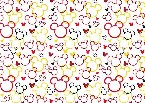 MICKEY MOUSE - PATTERN SHEET A4 EDIBLE IMAGE