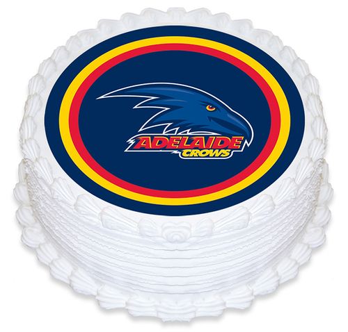 AFL ADELAIDE CROWS ROUND EDIBLE ICING IMAGE - 6.3 INCH / 16CM