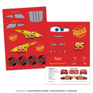 DISNEY CARS - CAKE ASSETS A4