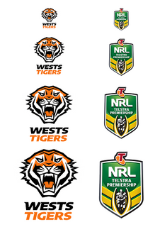 NRL WESTS TIGERS A4 LOGO SHEET | EDIBLE IMAGE