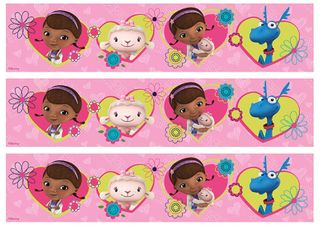 DOC MCSTUFFINS - CAKE STRIP A4 EDIBLE IMAGE