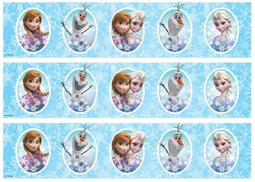 DISNEY FROZEN - CAKE STRIPS A4 EDIBLE IMAGE