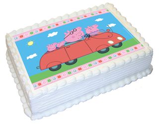 PEPPA PIG -  A4 EDIBLE ICING IMAGE - 29.7CM X 21CM (APPROX.)