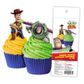 TOY STORY - EDIBLE WAFER CUPCAKE TOPPERS - BUZZ & WOODY - 16 PIECE PACK
