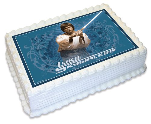 STAR WARS LUKE SKYWALKER -  A4 EDIBLE ICING IMAGE - 29.7CM X 21CM (APPROX.)