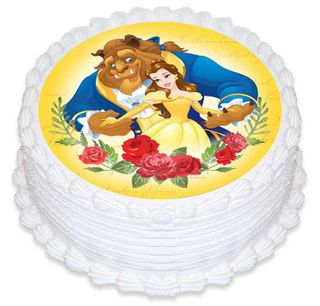 DISNEY BEAUTY AND THE BEAST ROUND EDIBLE IMAGE | EDIBLE IMAGE