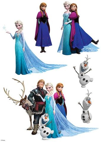 A still from Disney's Frozen where all characters are