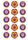 A-LEAGUE PERTH GLORY FC 2 INCH/5CM CUPCAKE IMAGE SHEET - 15 PER SHEET