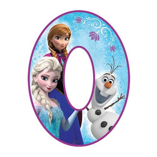 DISNEY FROZEN NUMBER 0 | EDIBLE IMAGE