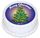 CHRISTMAS TREE ROUND EDIBLE ICING IMAGE - 6.3 INCH / 16CM