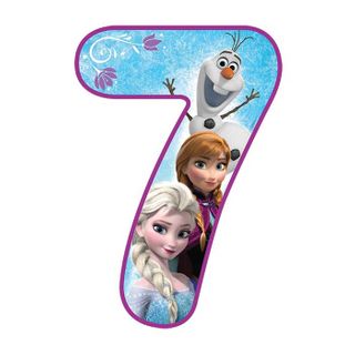 DISNEY FROZEN NUMBER 7 | EDIBLE IMAGE