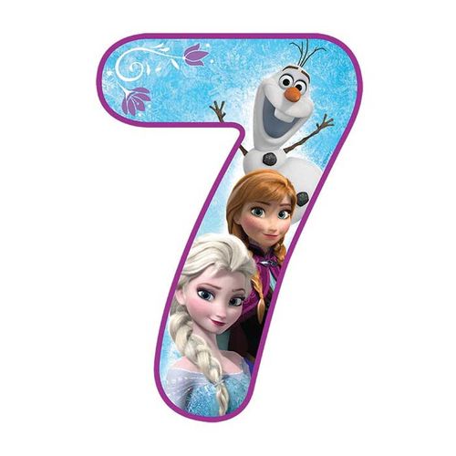 DISNEY FROZEN NUMBER 7 | EDIBLE IMAGE