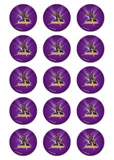 NRL MELBOURNE STORM 2 INCH/5CM CUPCAKE IMAGE SHEET - 15 PER SHEET