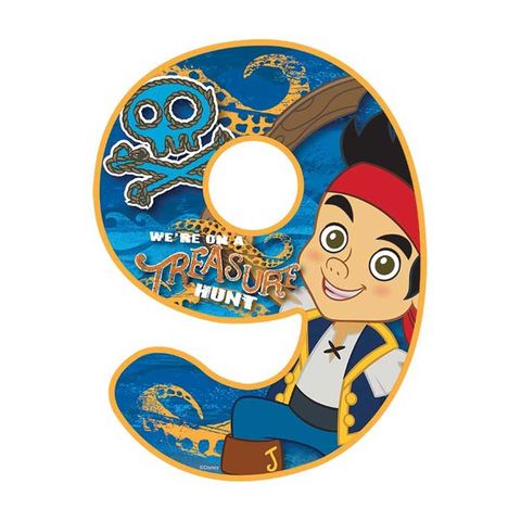 DISNEY JAKE AND THE NEVER LAND PIRATES NUMBER 9 | EDIBLE IMAGE
